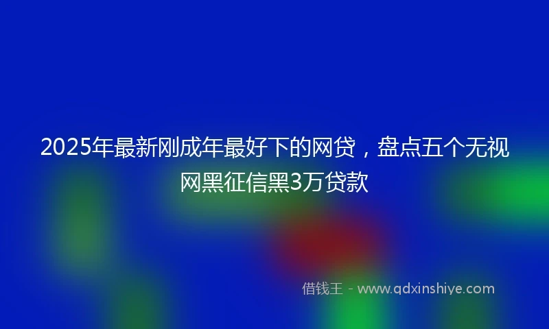 2025年最新刚成年最好下的网贷，盘点五个无视网黑征信黑3万贷款