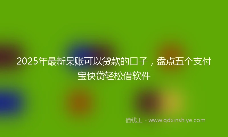 2025年最新呆账可以贷款的口子，盘点五个支付宝快贷轻松借软件