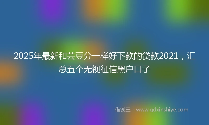 2025年最新和芸豆分一样好下款的贷款2021，汇总五个无视征信黑户口子