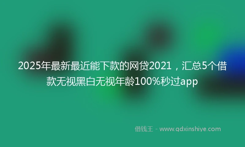 2025年最新最近能下款的网贷2021，汇总5个借款无视黑白无视年龄100%秒过app