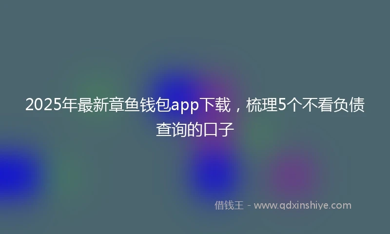 2025年最新章鱼钱包app下载，梳理5个不看负债查询的口子