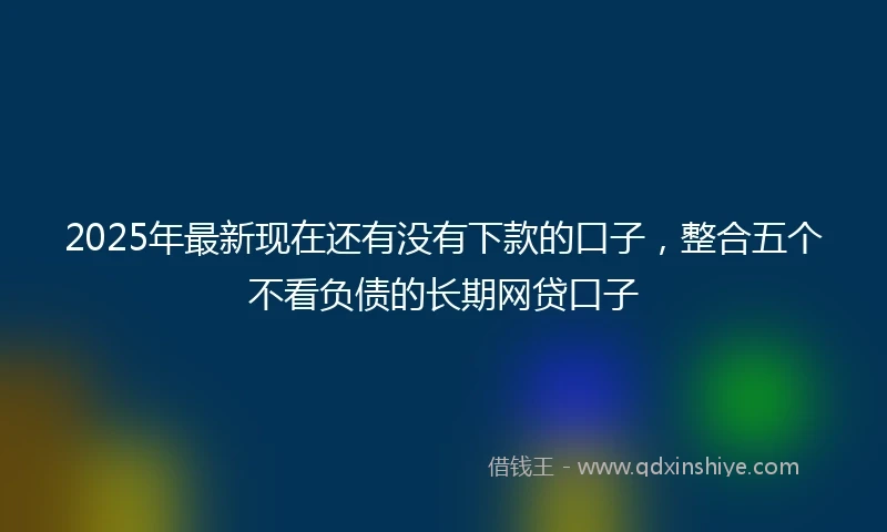 2025年最新现在还有没有下款的口子，整合五个不看负债的长期网贷口子