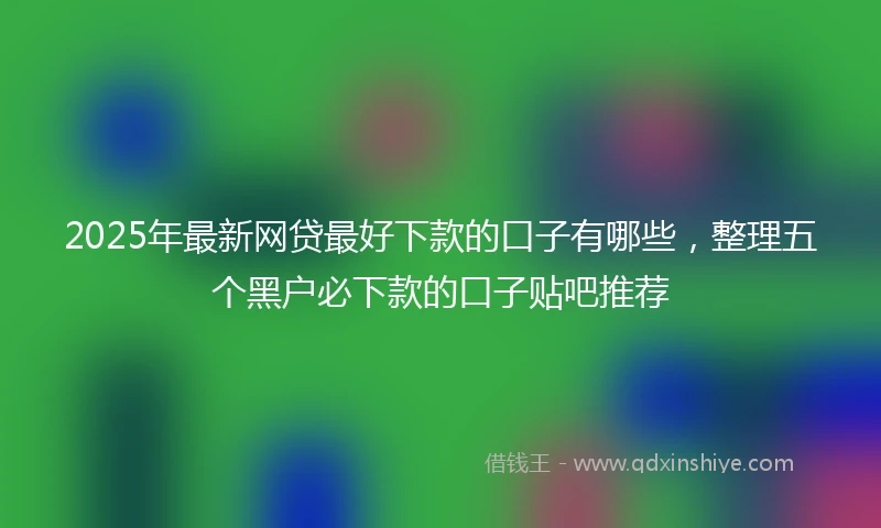 2025年最新网贷最好下款的口子有哪些，整理五个黑户必下款的口子贴吧推荐