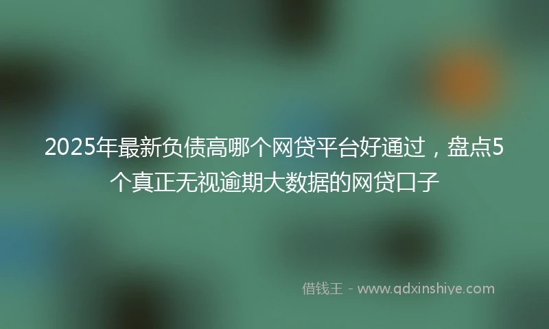 2025年最新负债高哪个网贷平台好通过，盘点5个真正无视逾期大数据的网贷口子