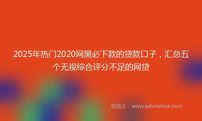 2025年热门2020网黑必下款的贷款口子，汇总五个无视综合评分不足的网贷