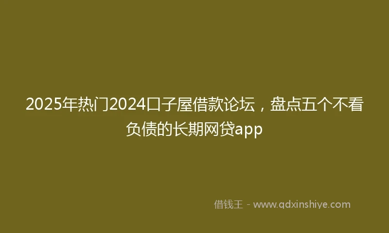 2025年热门2024口子屋借款论坛，盘点五个不看负债的长期网贷app