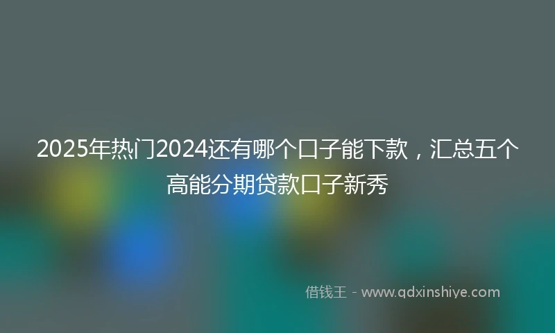2025年热门2024还有哪个口子能下款，汇总五个高能分期贷款口子新秀