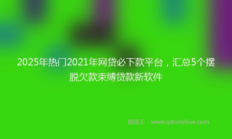 2025年热门2021年网贷必下款平台，汇总5个摆脱欠款束缚贷款新软件