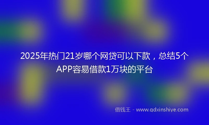 2025年热门21岁哪个网贷可以下款，总结5个APP容易借款1万块的平台