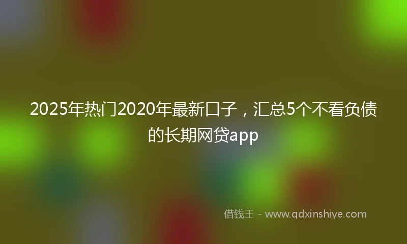 2025年热门2020年最新口子，汇总5个不看负债的长期网贷app