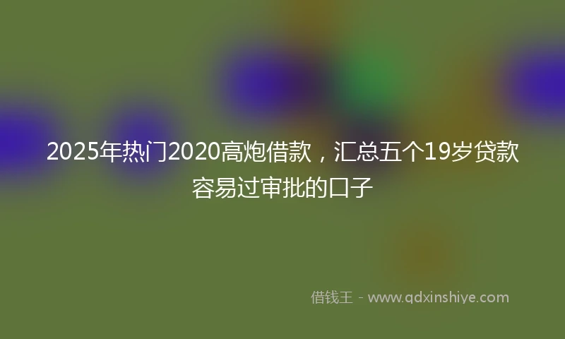2025年热门2020高炮借款，汇总五个19岁贷款容易过审批的口子