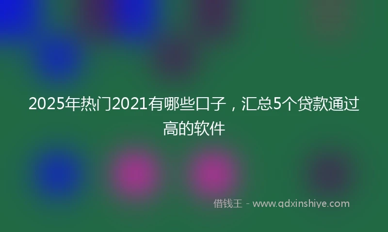2025年热门2021有哪些口子，汇总5个贷款通过高的软件
