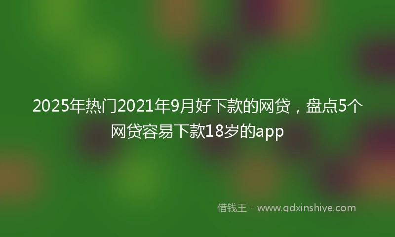 2025年热门2021年9月好下款的网贷，盘点5个网贷容易下款18岁的app