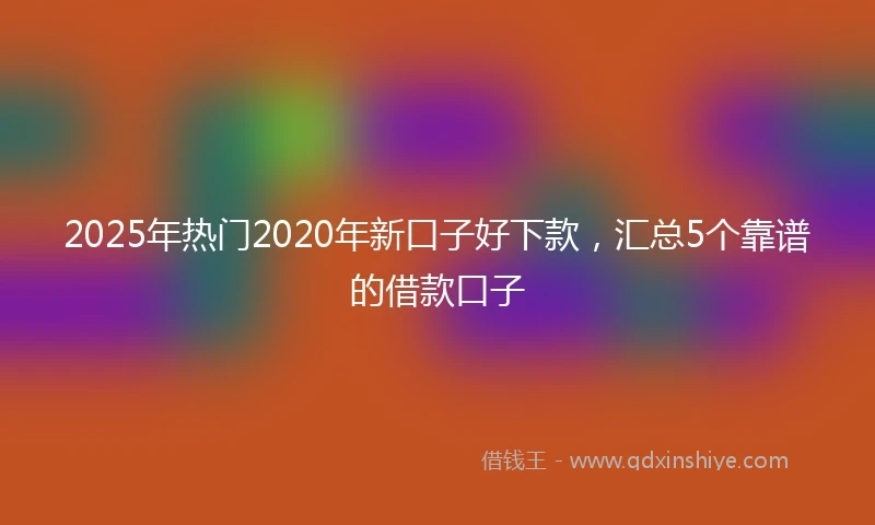2025年热门2020年新口子好下款，汇总5个靠谱的借款口子