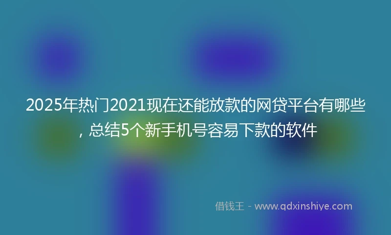 2025年热门2021现在还能放款的网贷平台有哪些，总结5个新手机号容易下款的软件