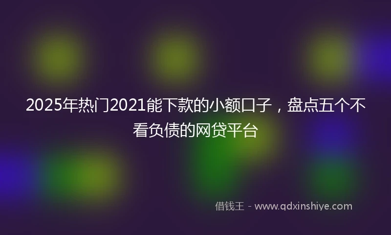2025年热门2021能下款的小额口子，盘点五个不看负债的网贷平台