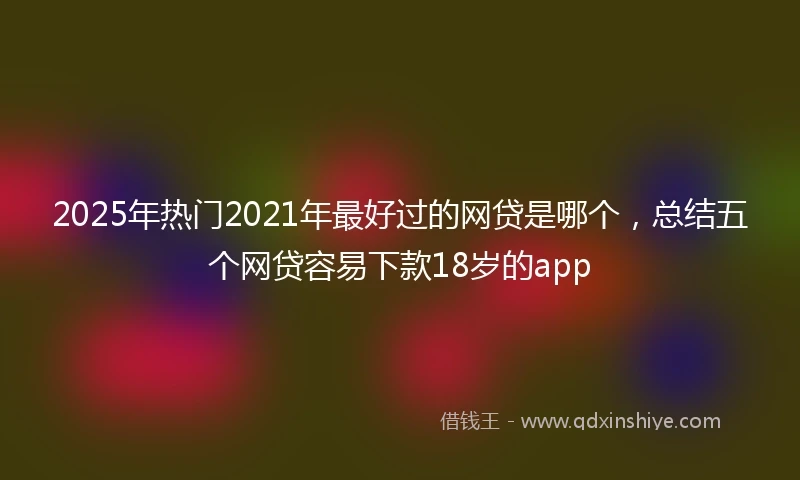 2025年热门2021年最好过的网贷是哪个，总结五个网贷容易下款18岁的app