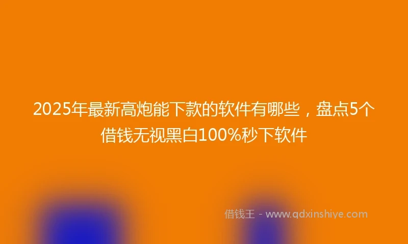 2025年最新高炮能下款的软件有哪些，盘点5个借钱无视黑白100%秒下软件