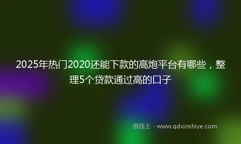 2025年热门2020还能下款的高炮平台有哪些，整理5个贷款通过高的口子