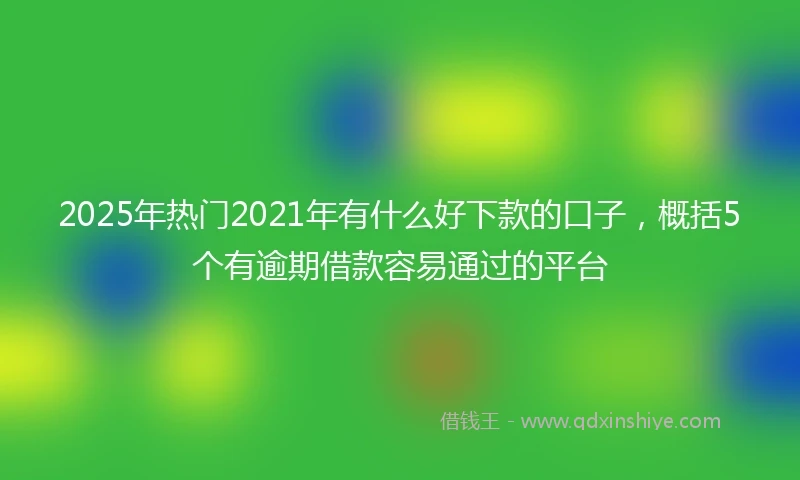 2025年热门2021年有什么好下款的口子，概括5个有逾期借款容易通过的平台