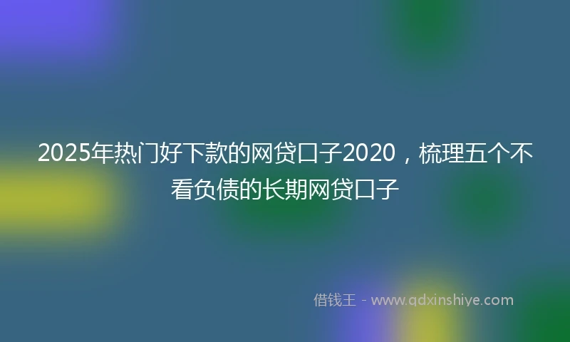 2025年热门好下款的网贷口子2020，梳理五个不看负债的长期网贷口子