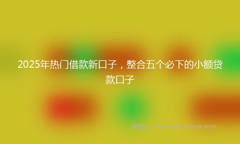 2025年热门借款新口子，整合五个必下的小额贷款口子