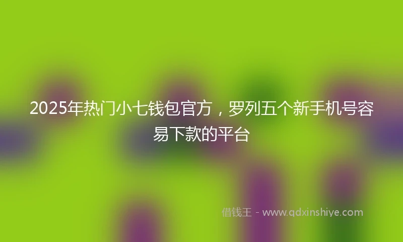 2025年热门小七钱包官方，罗列五个新手机号容易下款的平台