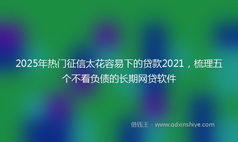 2025年热门征信太花容易下的贷款2021，梳理五个不看负债的长期网贷软件
