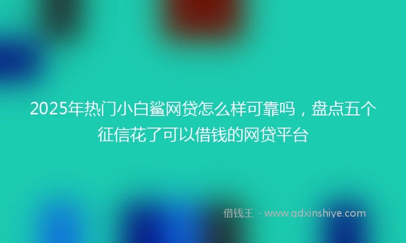 2025年热门小白鲨网贷怎么样可靠吗，盘点五个征信花了可以借钱的网贷平台