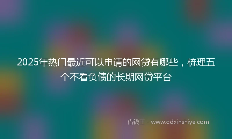 2025年热门最近可以申请的网贷有哪些，梳理五个不看负债的长期网贷平台