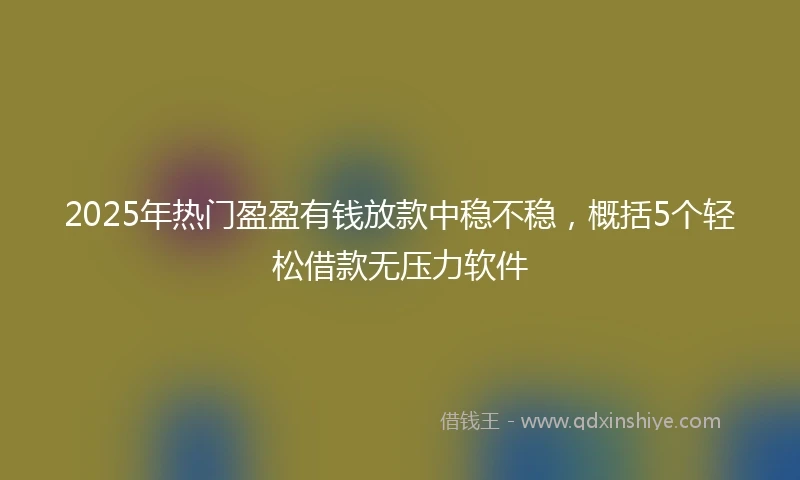 2025年热门盈盈有钱放款中稳不稳，概括5个轻松借款无压力软件