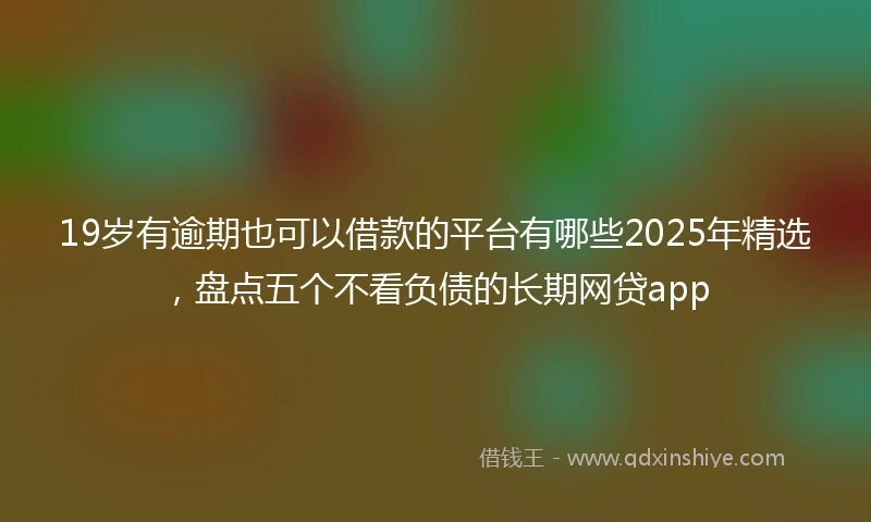 19岁有逾期也可以借款的平台有哪些2025年精选，盘点五个不看负债的长期网贷app