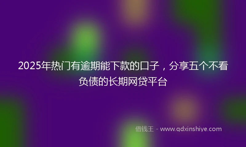 2025年热门有逾期能下款的口子，分享五个不看负债的长期网贷平台