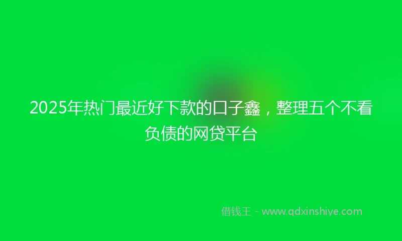 2025年热门最近好下款的口子鑫，整理五个不看负债的网贷平台
