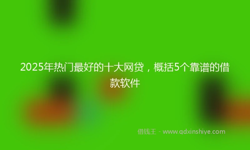 2025年热门最好的十大网贷，概括5个靠谱的借款软件
