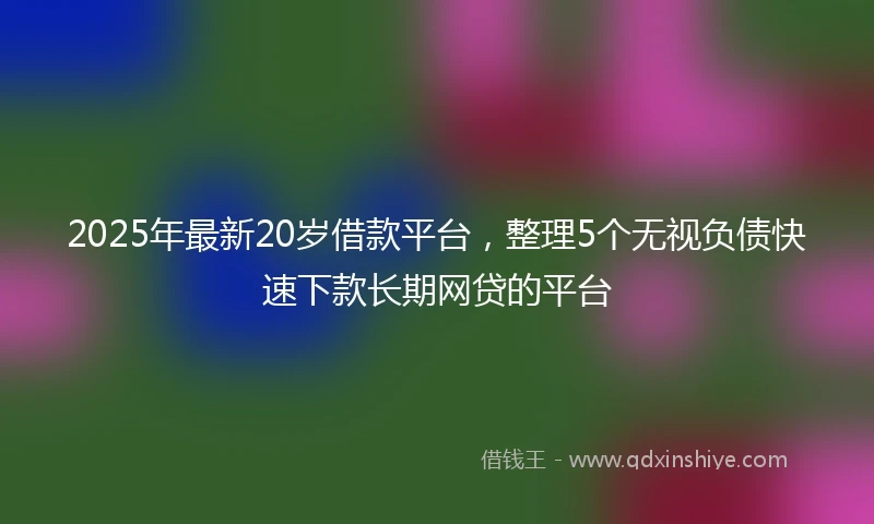 2025年最新20岁借款平台，整理5个无视负债快速下款长期网贷的平台