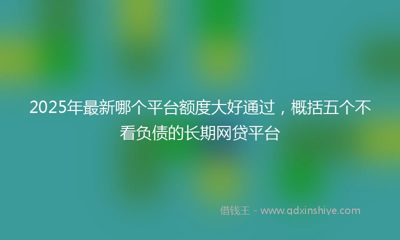 2025年最新哪个平台额度大好通过，概括五个不看负债的长期网贷平台