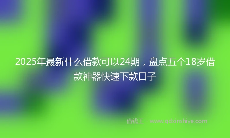 2025年最新什么借款可以24期，盘点五个18岁借款神器快速下款口子