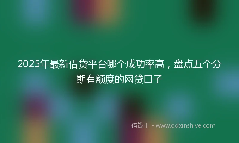 2025年最新借贷平台哪个成功率高，盘点五个分期有额度的网贷口子