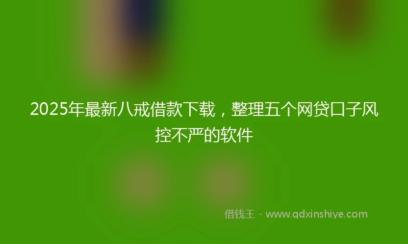 2025年最新八戒借款下载，整理五个网贷口子风控不严的软件