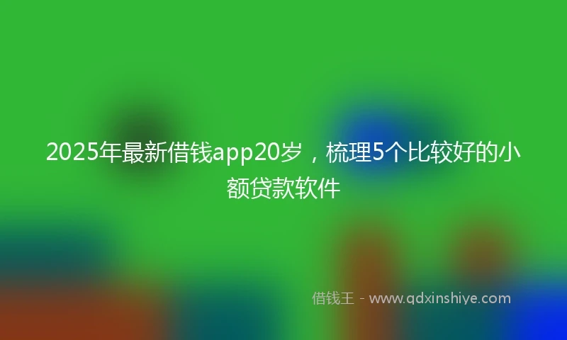 2025年最新借钱app20岁，梳理5个比较好的小额贷款软件