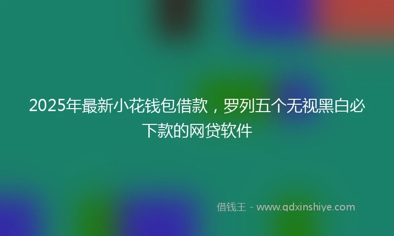 2025年最新小花钱包借款，罗列五个无视黑白必下款的网贷软件