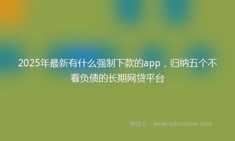 2025年最新有什么强制下款的app，归纳五个不看负债的长期网贷平台