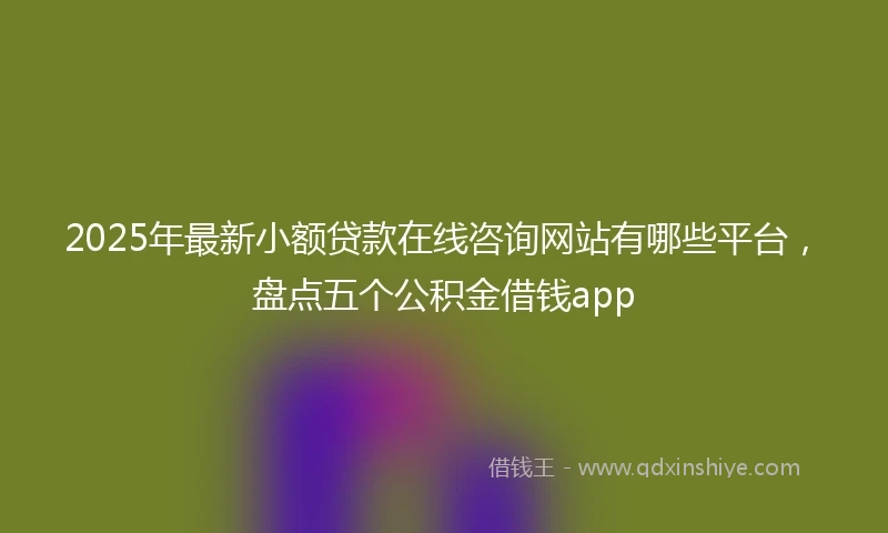 2025年最新小额贷款在线咨询网站有哪些平台，盘点五个公积金借钱app