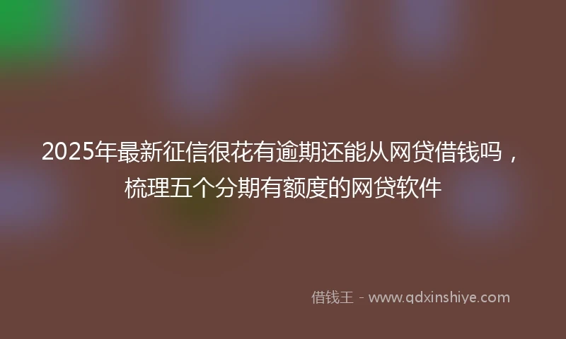 2025年最新征信很花有逾期还能从网贷借钱吗，梳理五个分期有额度的网贷软件