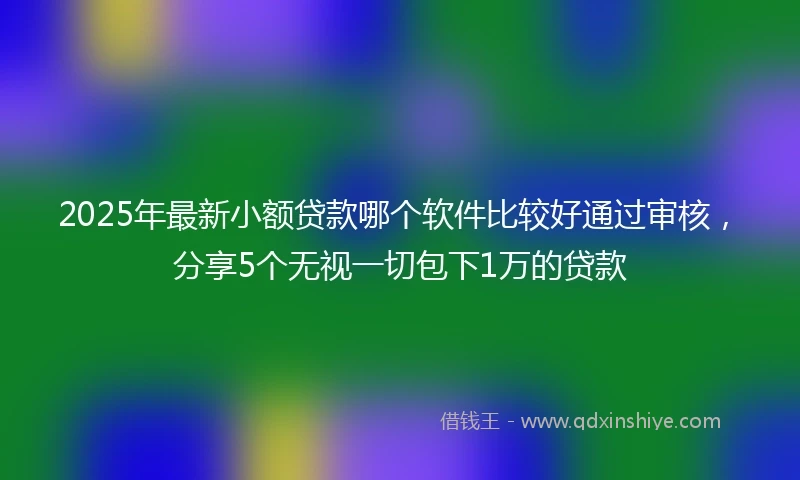 2025年最新小额贷款哪个软件比较好通过审核，分享5个无视一切包下1万的贷款