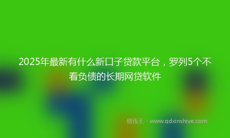 2025年最新有什么新口子贷款平台，罗列5个不看负债的长期网贷软件