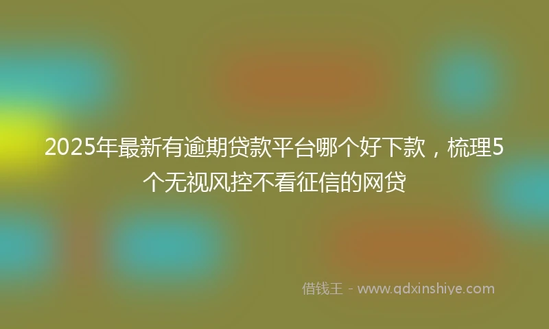 2025年最新有逾期贷款平台哪个好下款，梳理5个无视风控不看征信的网贷