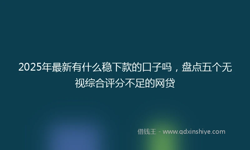 2025年最新有什么稳下款的口子吗，盘点五个无视综合评分不足的网贷