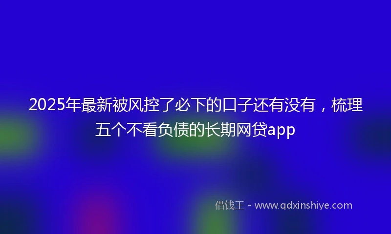 2025年最新被风控了必下的口子还有没有，梳理五个不看负债的长期网贷app